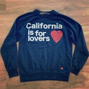 RARE Aviator Nation CA Is For Lovers Sweatshirt M